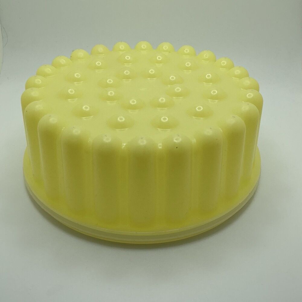 Vintage Jello Mold, Plastic Container W/ Lid, 6 Cups, 48 fl. oz Valleybrook Farm